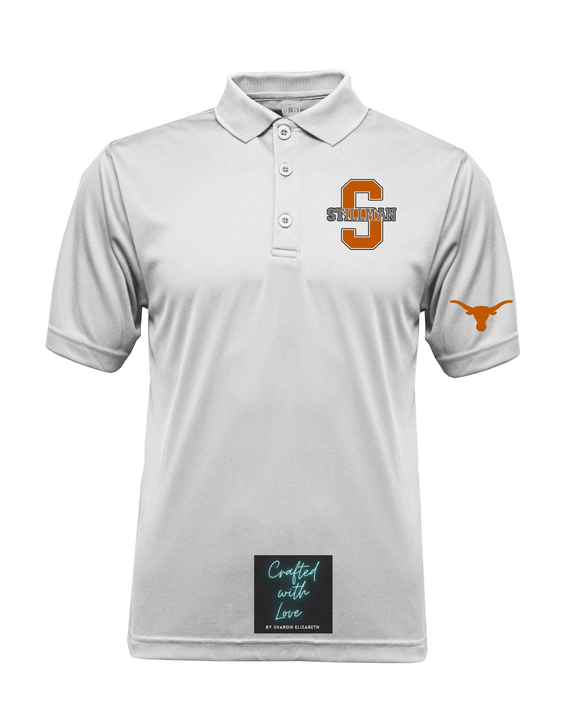 Stillman Middle School Drifit Uniform Polo-WHITE