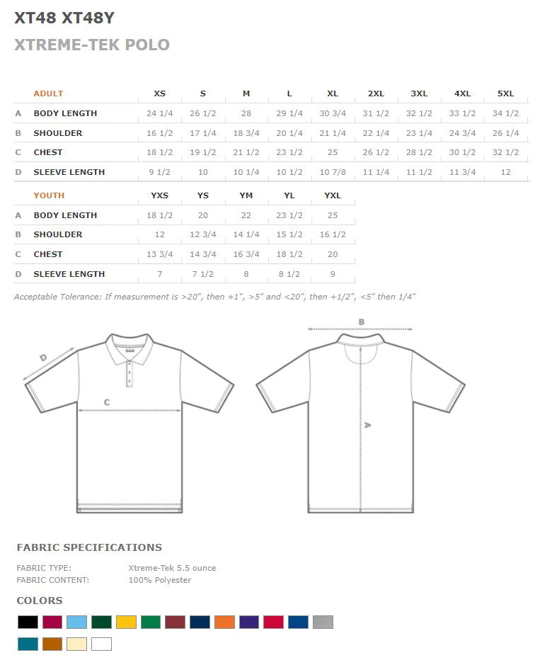 Orange Drifit Uniform Polo