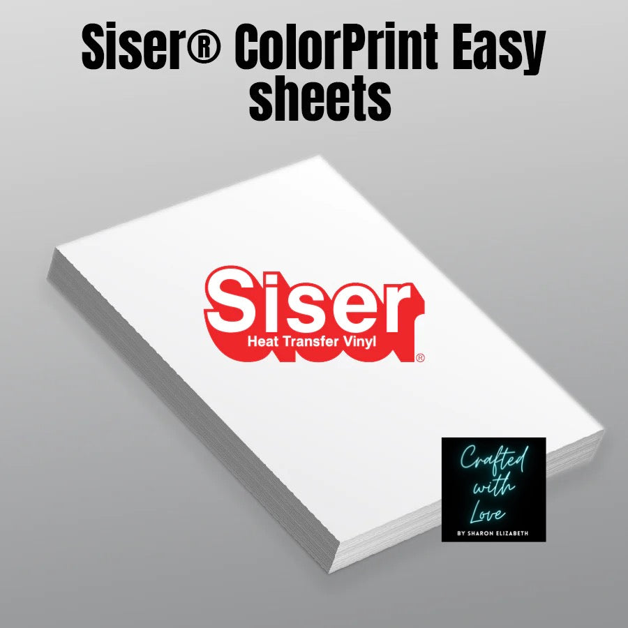 Siser ColorPrint Easy Sheets Crafts by Sharon Elizabeth