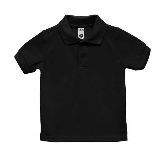 TODDLER BLACK POLO-Champion Elementary