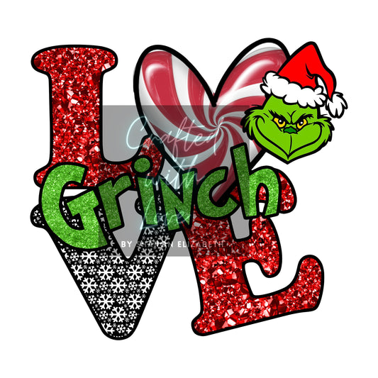 LOVE Grinch-HTV Print