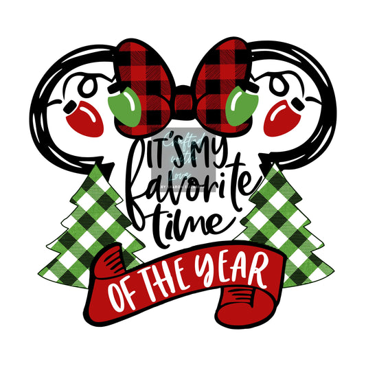 Minnie Mouse-My favorite time of year-HTV Print